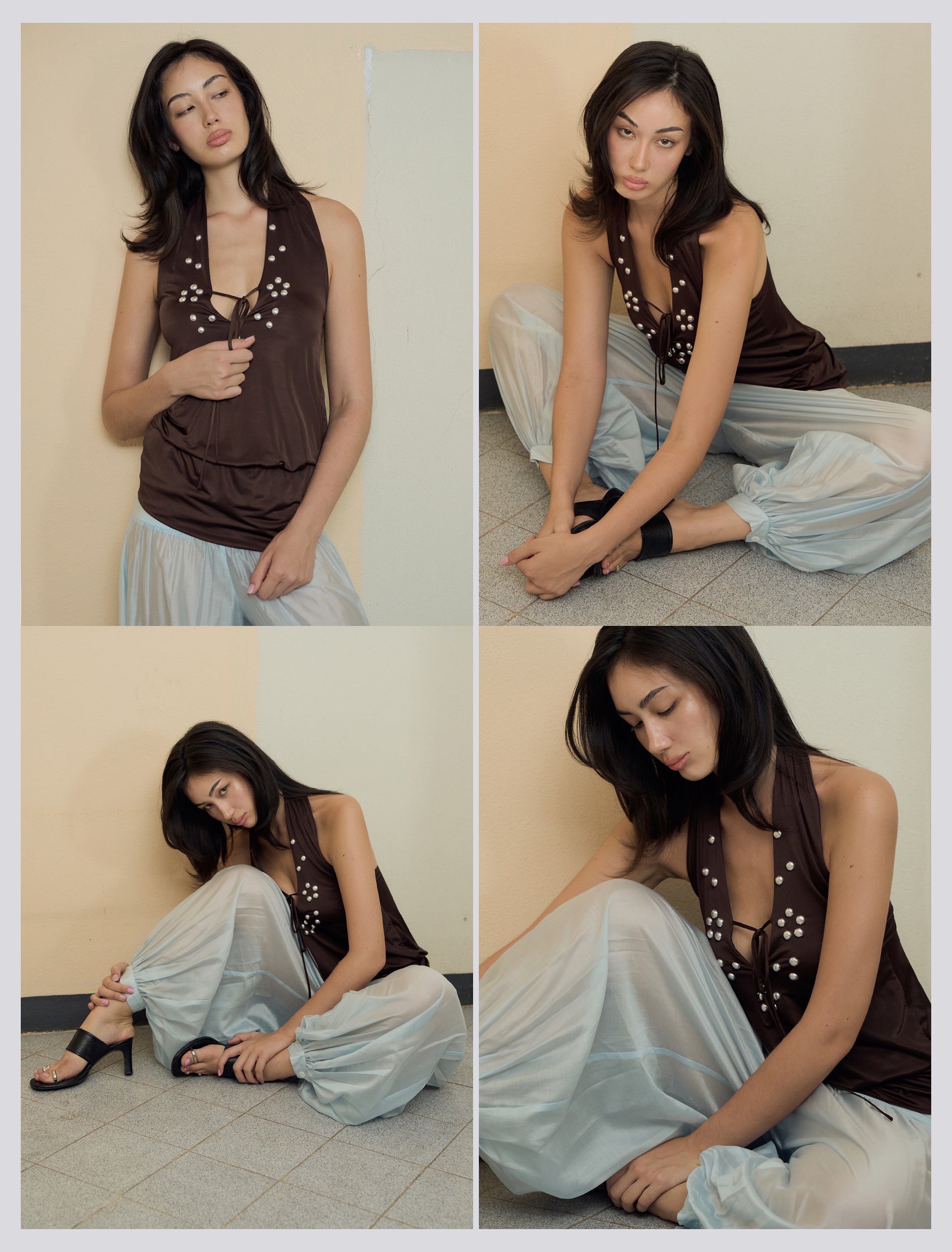 Céleste Halter Mini Dress