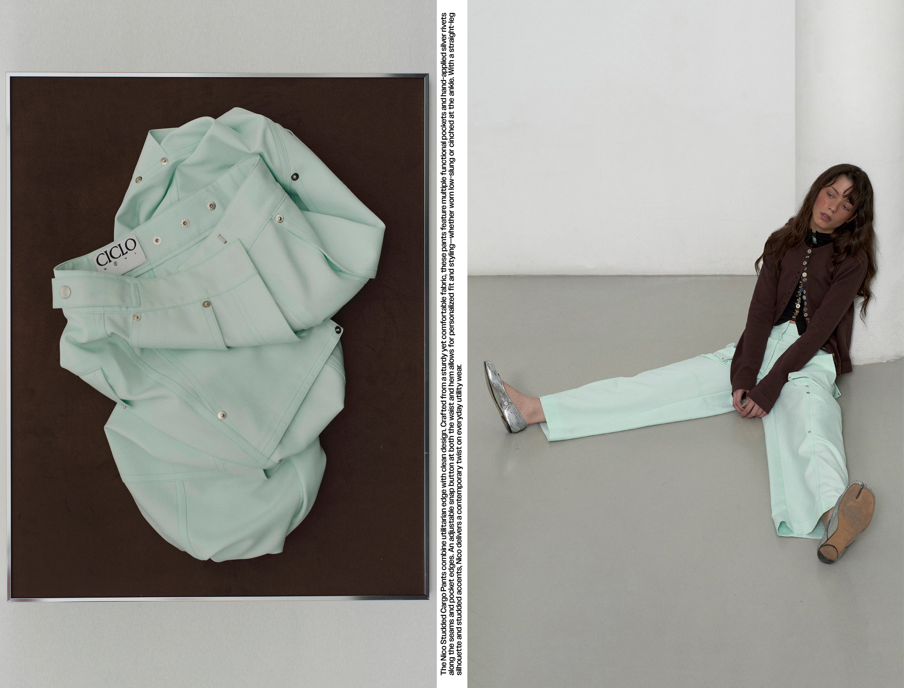 Nico Stud Unisex Cargo Pants