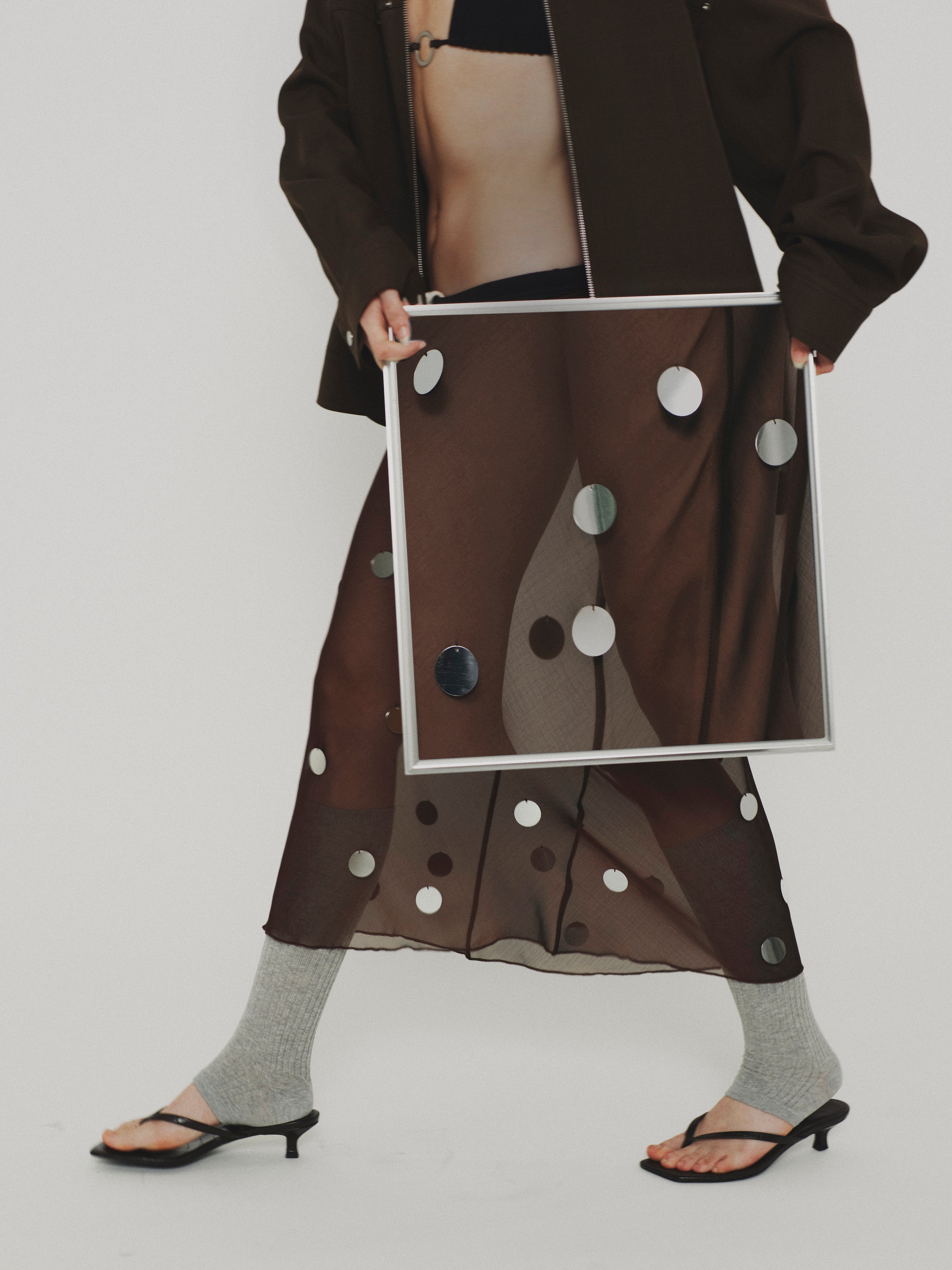 Simone Sheer Sequin Skirt