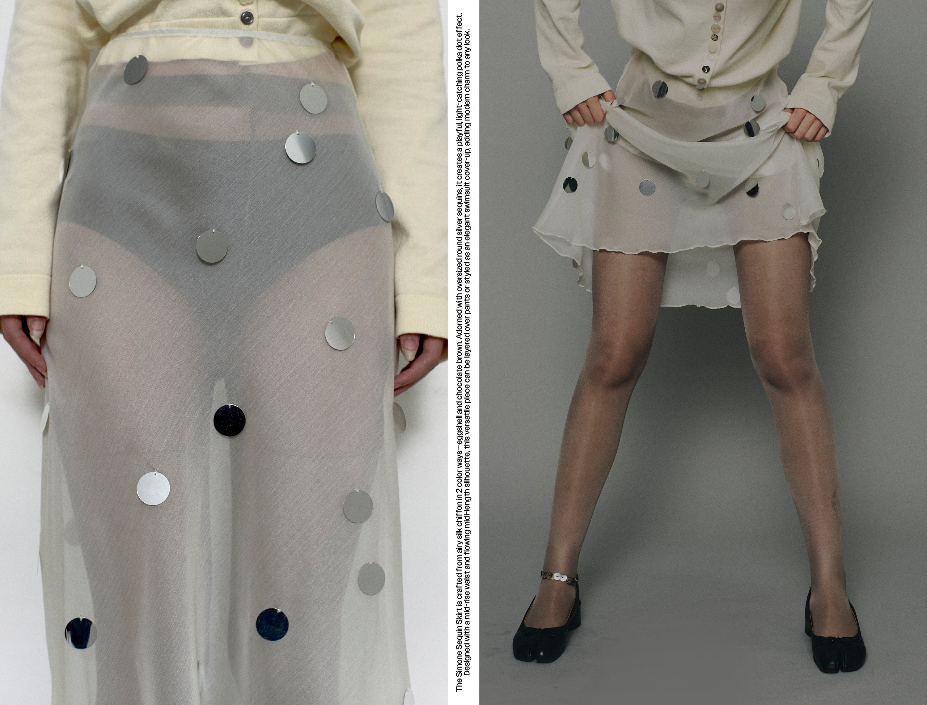 Simone Sheer Sequin Skirt