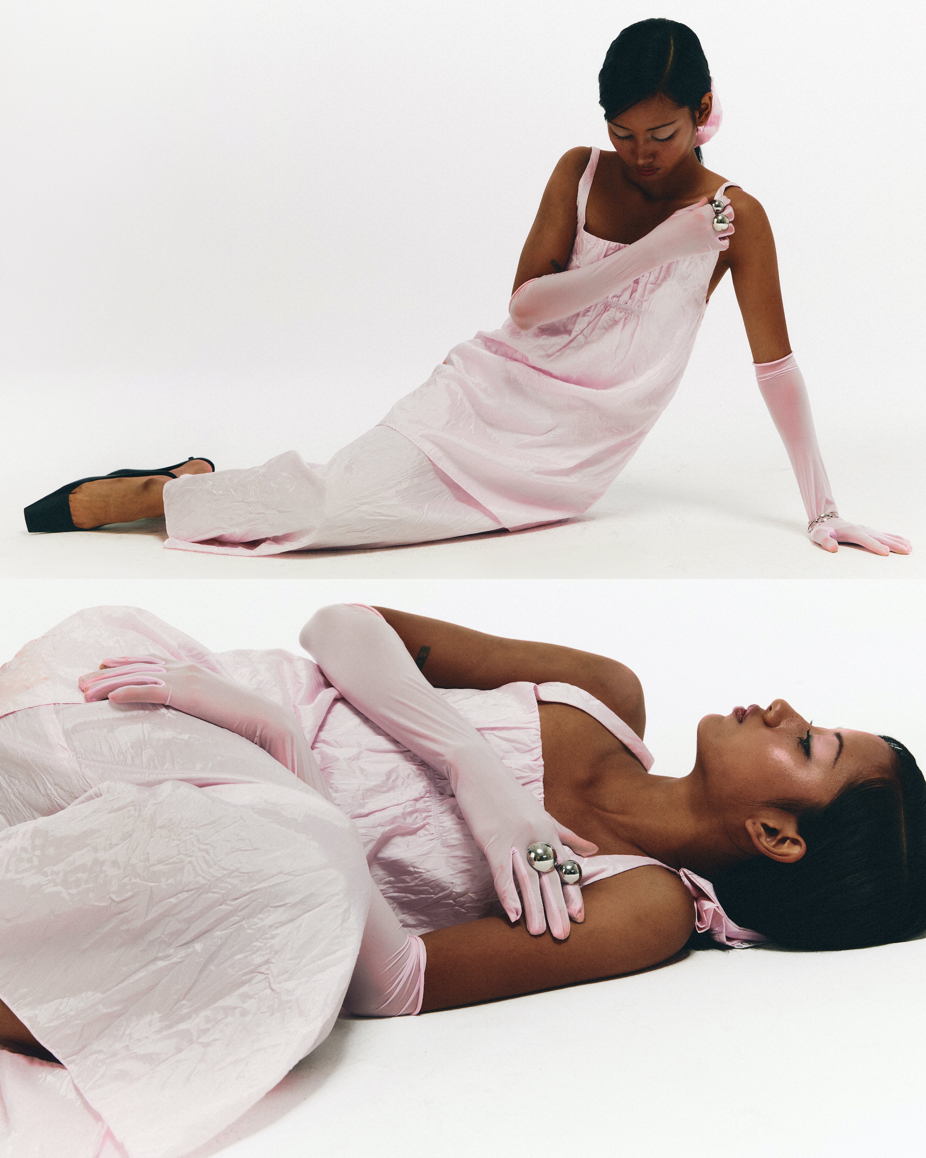 Mia Crinkled Mini Dress