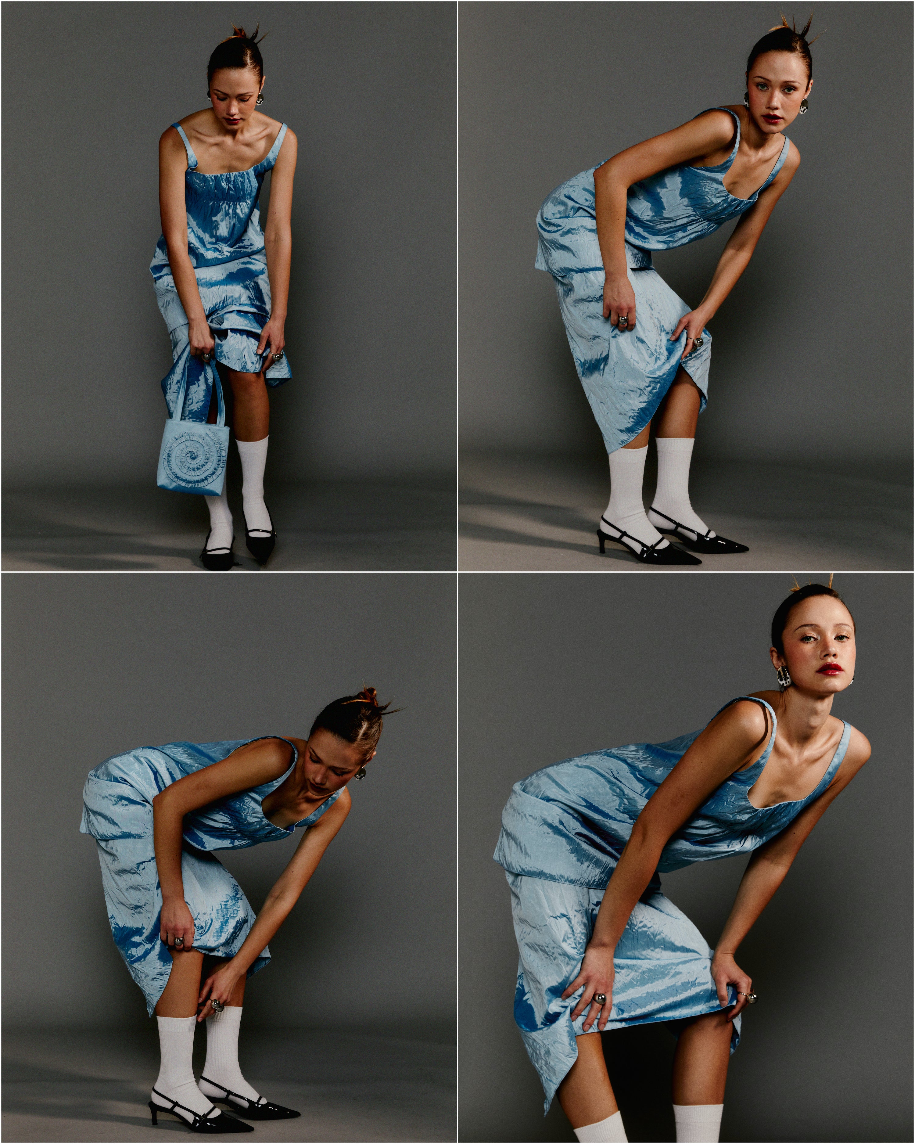 Mia Crinkled Mini Dress